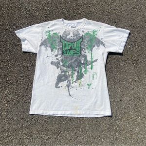 Y2K Tapout MPS MMA Skeleton Wing Graphic tee